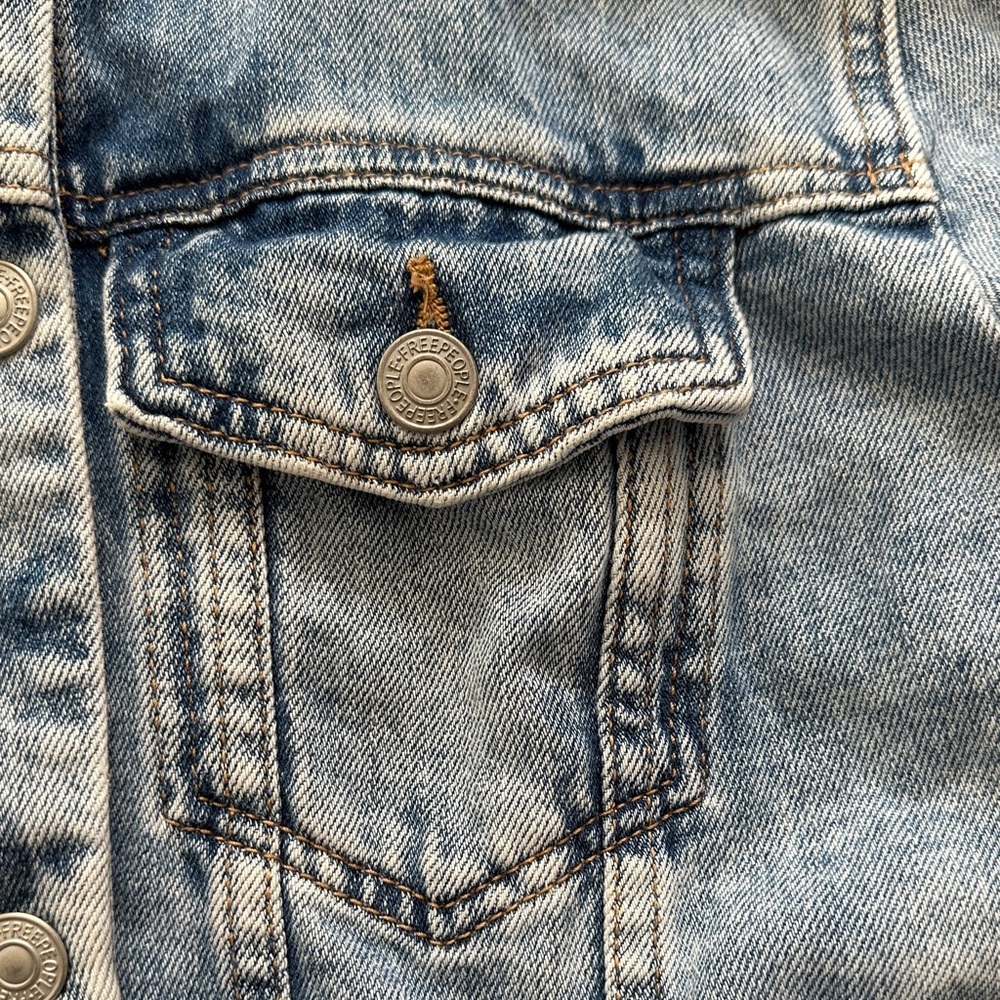 Free People Light Blue Jean Jacket - Picture 9 of 16